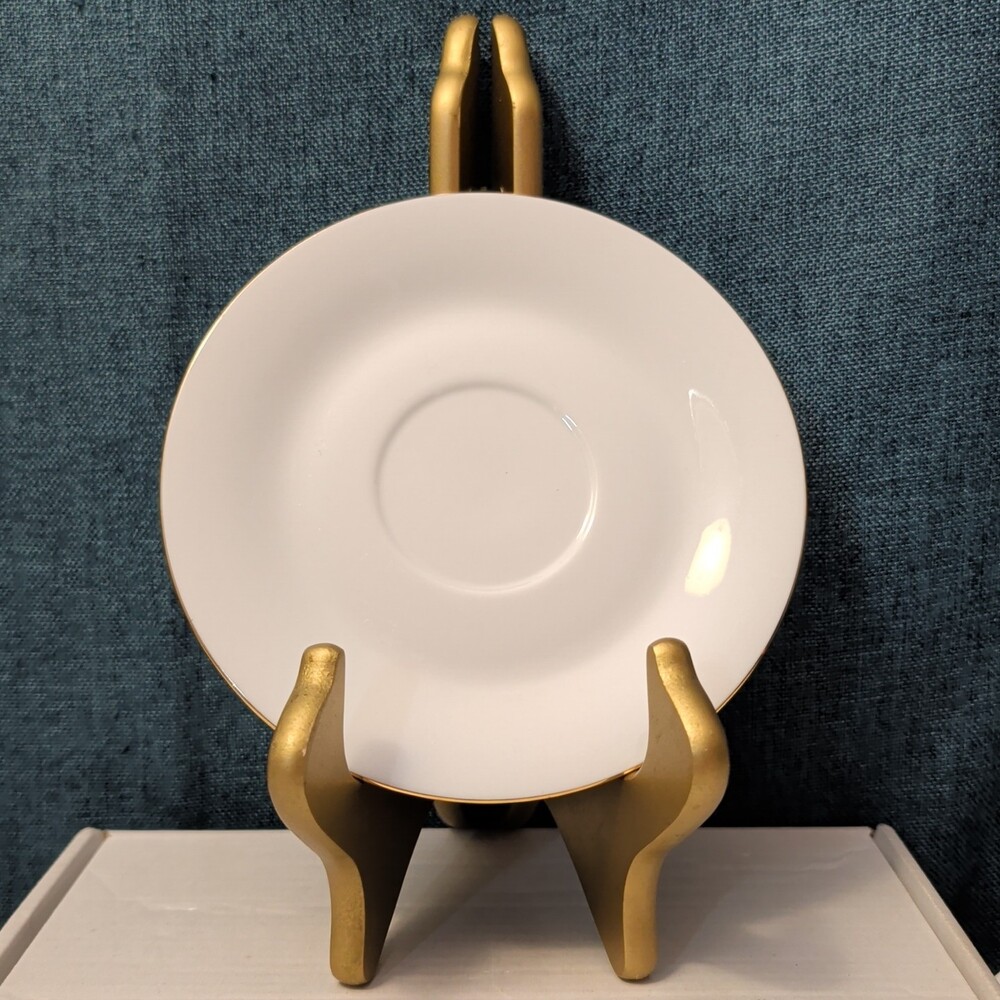Set of 4 Sea Gull Fine China Saucers 6" | Jian Shang Gold Trim | Replacement - Picture 2 of 16